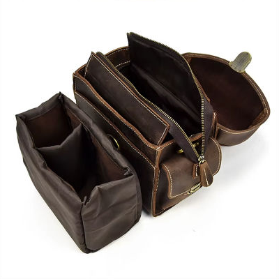 Kameratasche aus Crazy Horse-Leder — Modell B