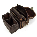 Bolsa para câmara em pele crazy horse — Modelo B