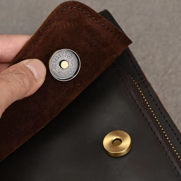 Aktentasche aus Crazy Horse-Leder — Modell Z — Detailansicht 15