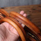 Bolsa de ombro em pele bovina — Modelo H — Imagem de detalhe 8