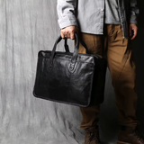 Bolsa de ombro em pele bovina — Modelo H — Imagem de detalhe 17