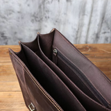 Mochila com duas formas de transporte em pele crazy horse — Modelo AL