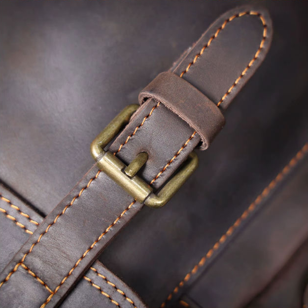 Crazy Horse Leather Backpack — Style AU
