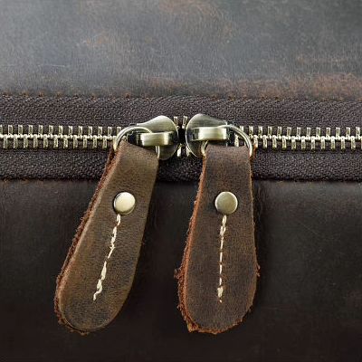 Ryggsäck i crazy horse-läder — Modell M