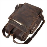 Mochila em pele crazy horse — Modelo M