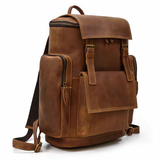 Mochila em pele crazy horse — Modelo M