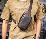 Crazy Horse Leather Crossbody Back_R