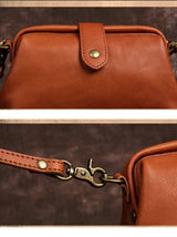 Genuine leather shoulder bag for women