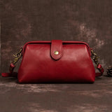 Genuine leather shoulder bag for women