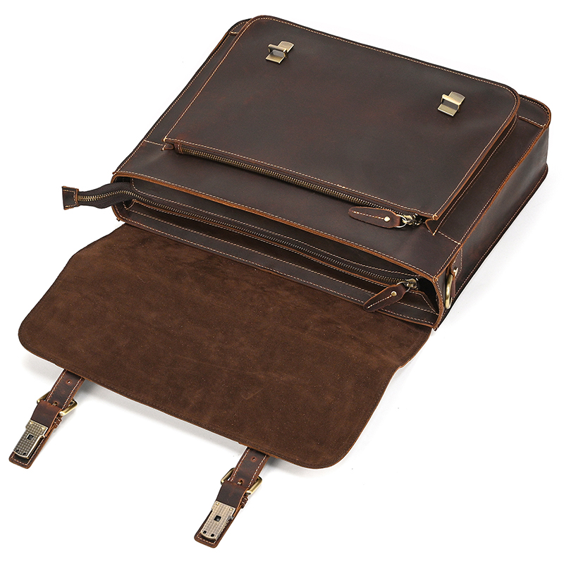 Umhängetasche aus Crazy Horse-Leder — Modell AN