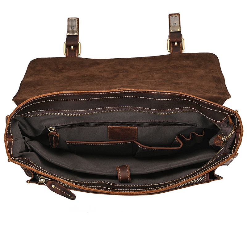 Umhängetasche aus Crazy Horse-Leder — Modell AN