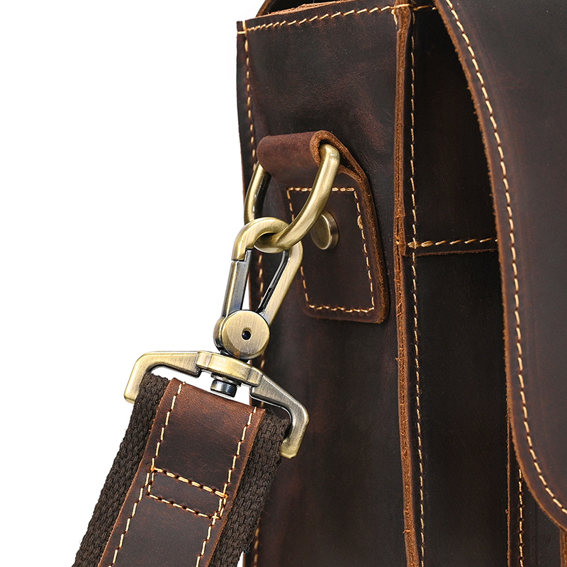 Umhängetasche aus Crazy Horse-Leder — Modell AN