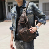Crazy horse leather crossbody bag_S
