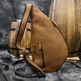 Crazy horse leather crossbody bag_S