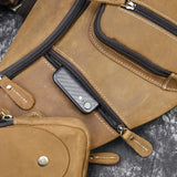 Crazy horse leather crossbody bag_S