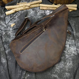Crazy horse leather crossbody bag_S