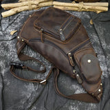 Crazy horse leather crossbody bag_S