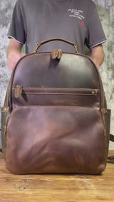 Crazy Horse Leather Backpack_AJ