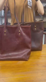 Crazy Horse Leather Tote Bag_N