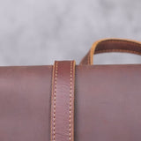 Backpack_v de cuero de caballo loco