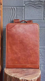 Sac à dos en cuir véritable_Unisex_F