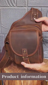 Crazy Horse Leather Crossbody Back_P