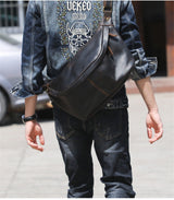 Crazy Horse Leather Shoulder Bag_AH Product Image 5