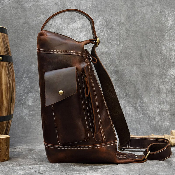 Crazy Horse Leather Crossbody Back_B