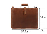 Crazy Horse Leather Deathase/Business Bag_e